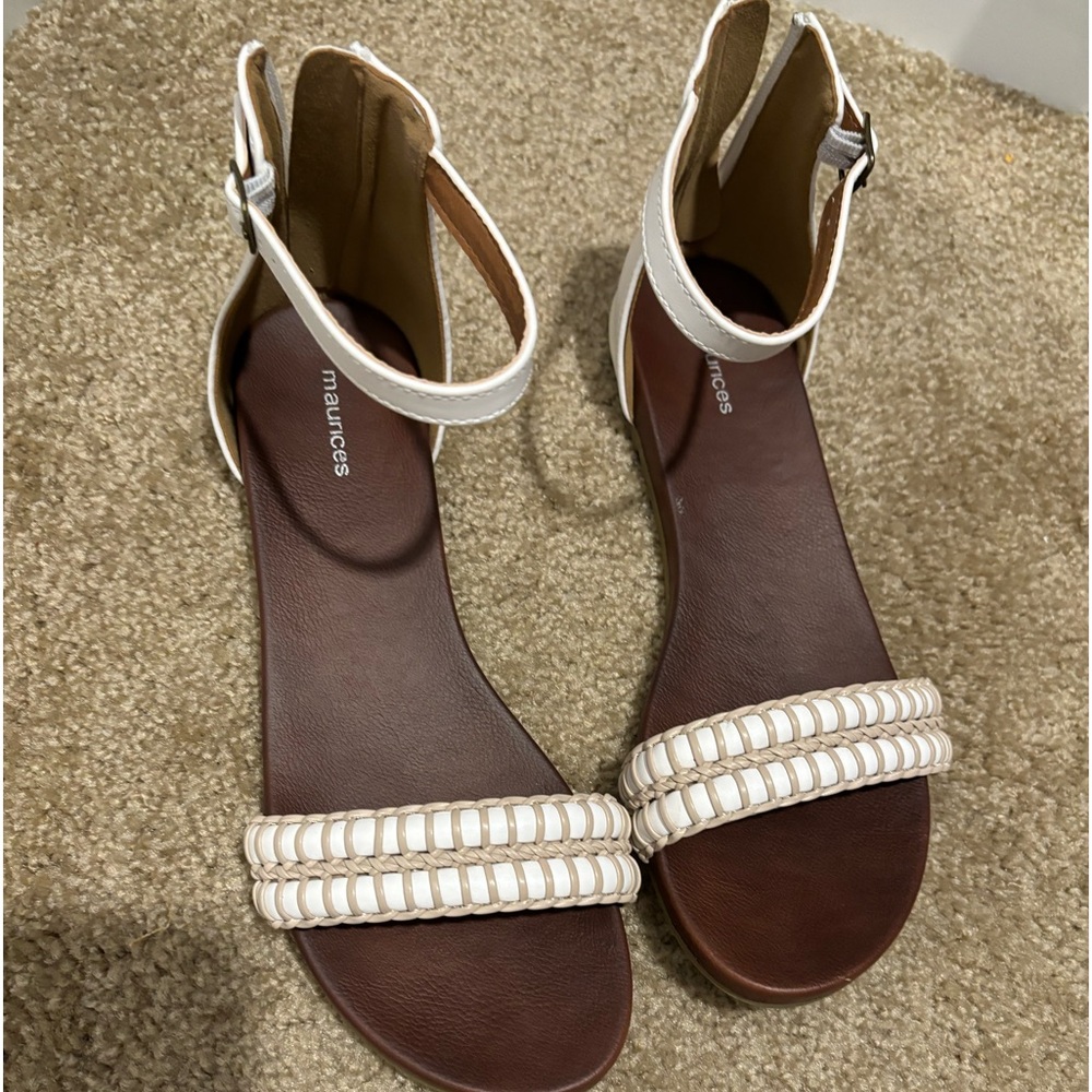 Maurice’s sandals with back zip
